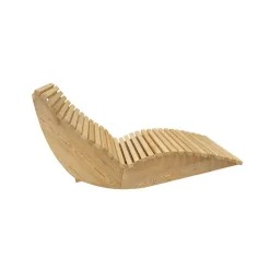 Merkloos HOME DELUXE Wave houten ligstoel WOLGA - 120 cm