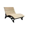 Merkloos HOME DELUXE wave houten ligstoel TAIGA - 150 cm