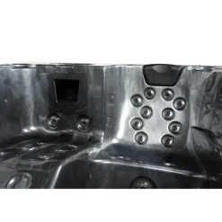 Zwembaden En Accessoires-Merkloos HOME DELUXE Whirlpool buiten ZWART MARBLE Puur