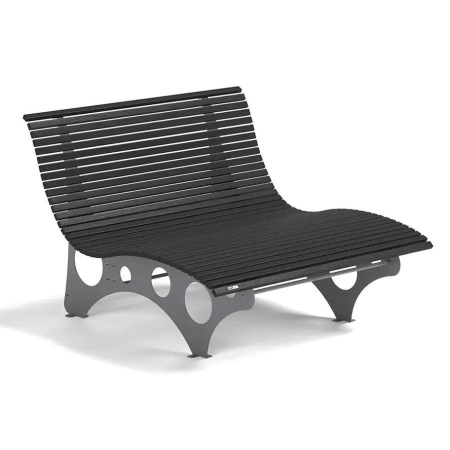 Merkloos HOME DELUXE WPC golfligstoel NIRA antraciet - 148 cm