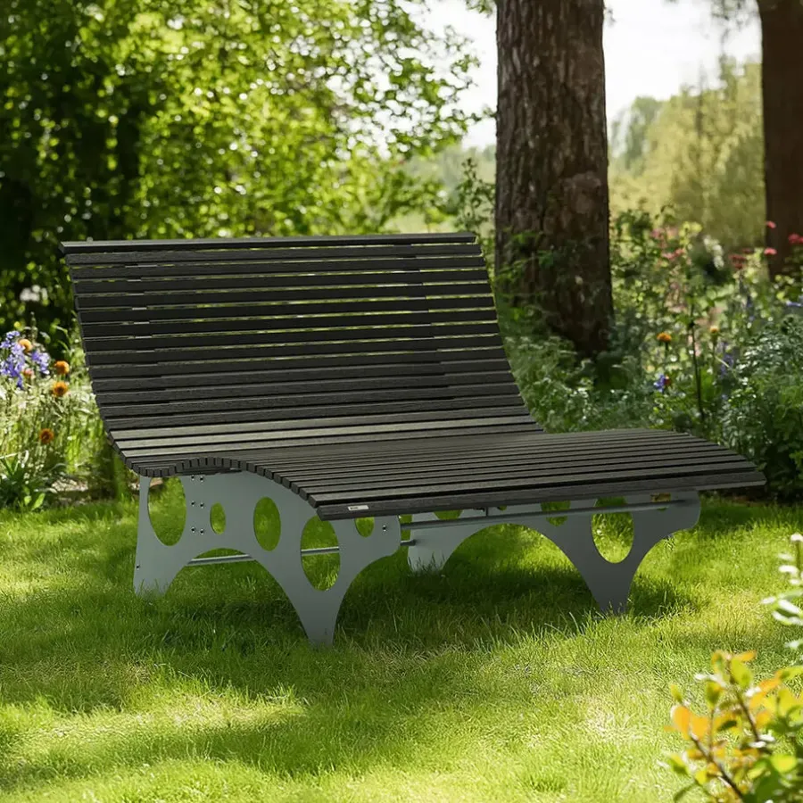 Merkloos HOME DELUXE WPC golfligstoel NIRA antraciet - 148 cm