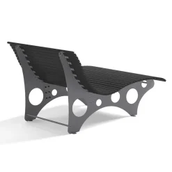 Merkloos HOME DELUXE WPC golfligstoel NIRA antraciet - 148 cm
