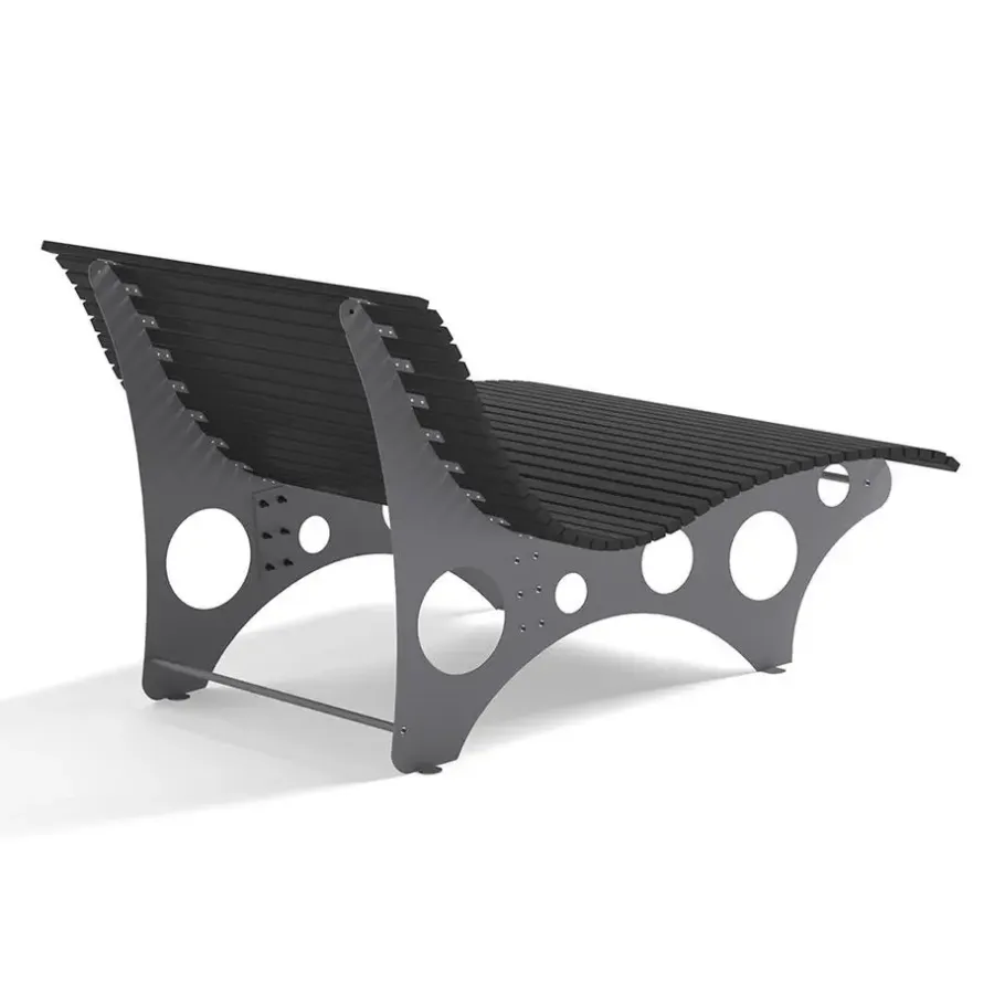 Merkloos HOME DELUXE WPC golfligstoel NIRA antraciet - 148 cm