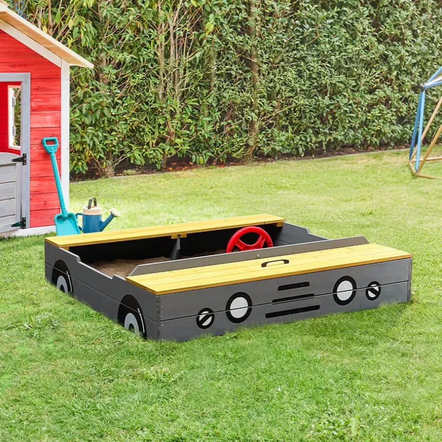 Zandbakken-Merkloos HOME DELUXE Zandbak KIDDY - Lichtgrijs