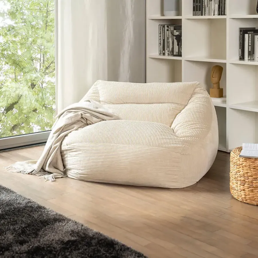 Merkloos HOME DELUXE Zitzak COSY Beige