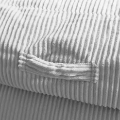 Zitzakken-Merkloos HOME DELUXE zitzak COSY lichtgrijs incl. krukje