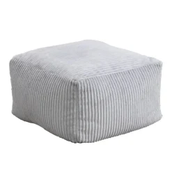 Zitzakken-Merkloos HOME DELUXE zitzak COSY lichtgrijs incl. krukje