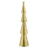 Kerstdecoratie-House of Seasons Kerstboom - L14,5 x B8 x H68 cm - Metaal - Goud