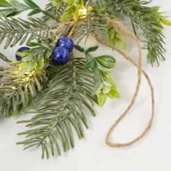 Kerstverlichting-House of Seasons Kerstkrans met LED Verlichting - Ø42 cm - Groen
