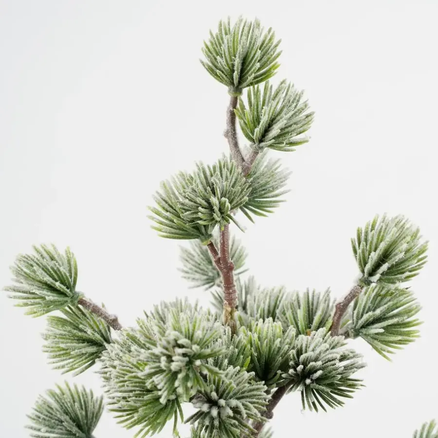 Kerstbomen-House of Seasons Kunstkerstboom in Jute - H45 x Ø23 cm - Groen Frosted