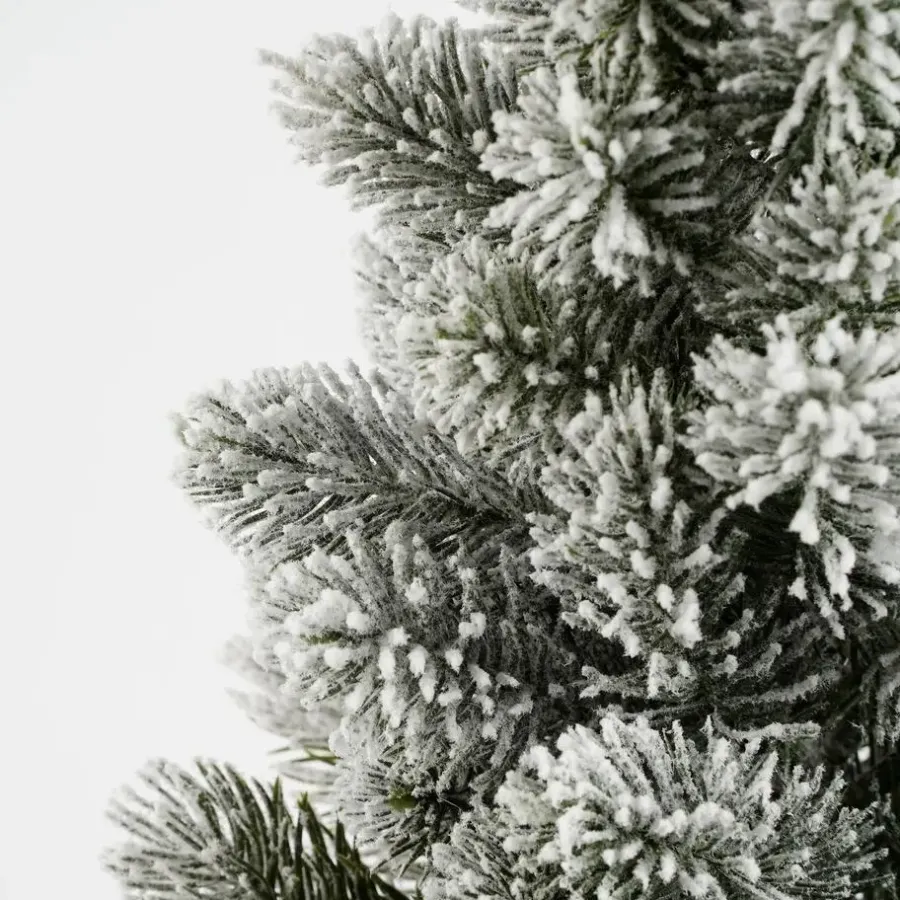 Kerstbomen-House of Seasons Kunstkerstboom in Jute - H60 x Ø30 cm - Groen Frosted