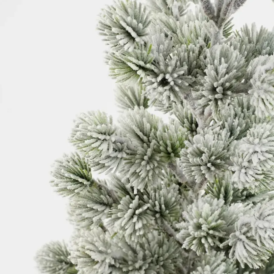 House of Seasons Kunstkerstboom in Jute - H55 x Ø25 cm - Groen Frosted