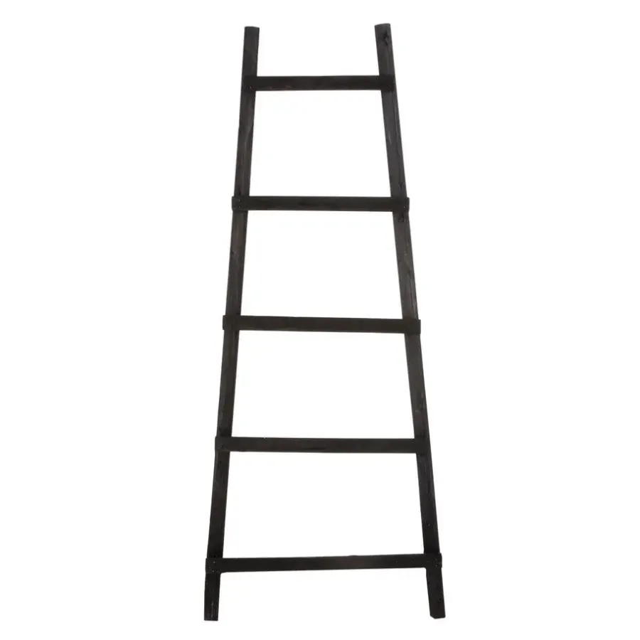 House of Seasons Ladderrek - L29 x B49 x H119 cm - Zwart