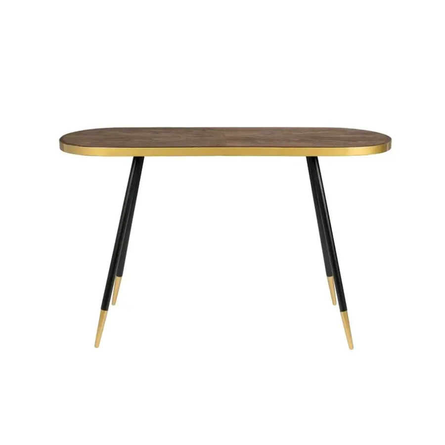 Housecraft Living Housecraft Denise Consoletafel/ Wandtafel Hout 121x 91 cm Bruin/ Goud