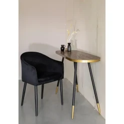 Housecraft Living Housecraft Denise Consoletafel/ Wandtafel Hout 121x 91 cm Bruin/ Goud