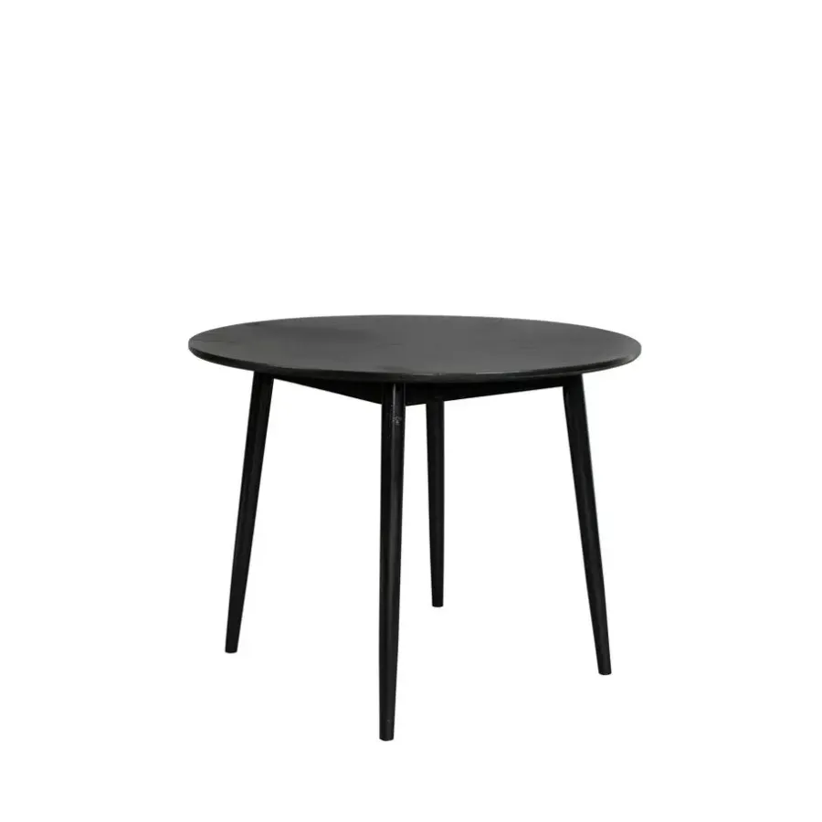 Housecraft Living Housecraft Fabio Eettafel Rond Hout 100 cm Zwart