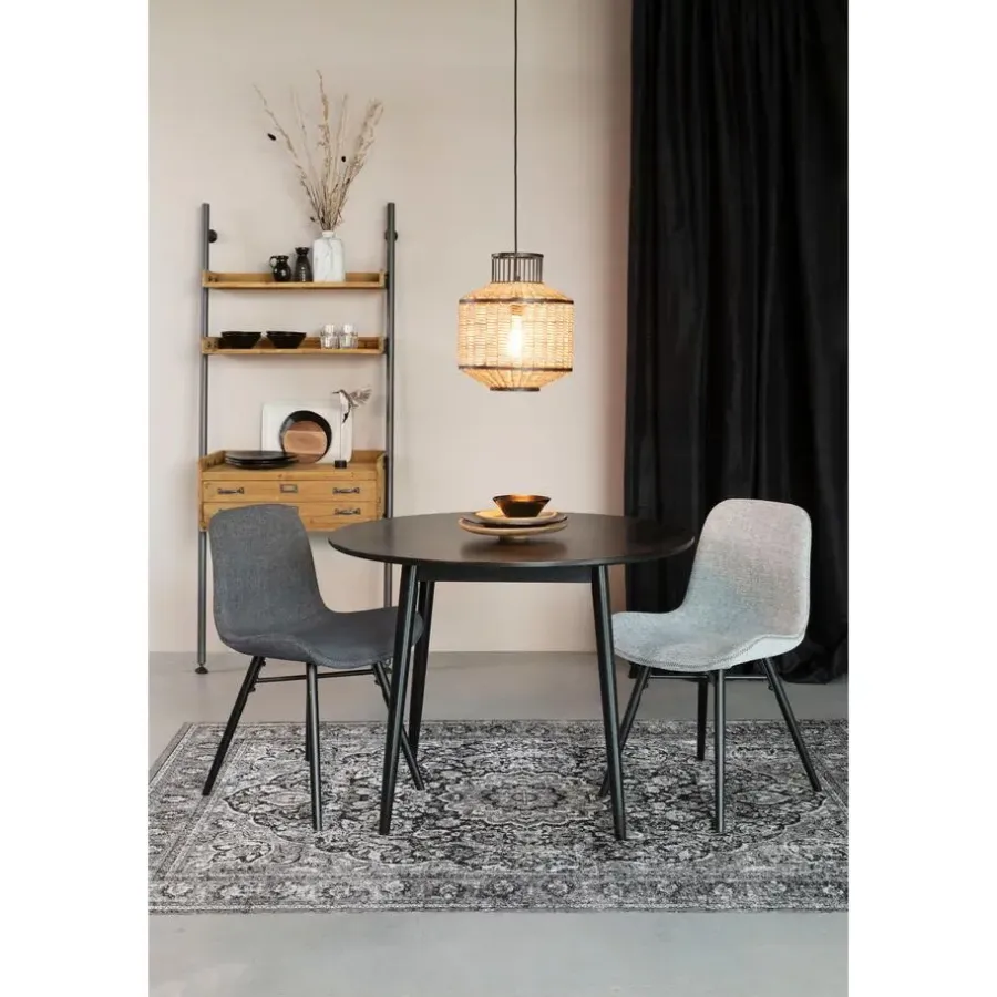Housecraft Living Housecraft Fabio Eettafel Rond Hout 100 cm Zwart