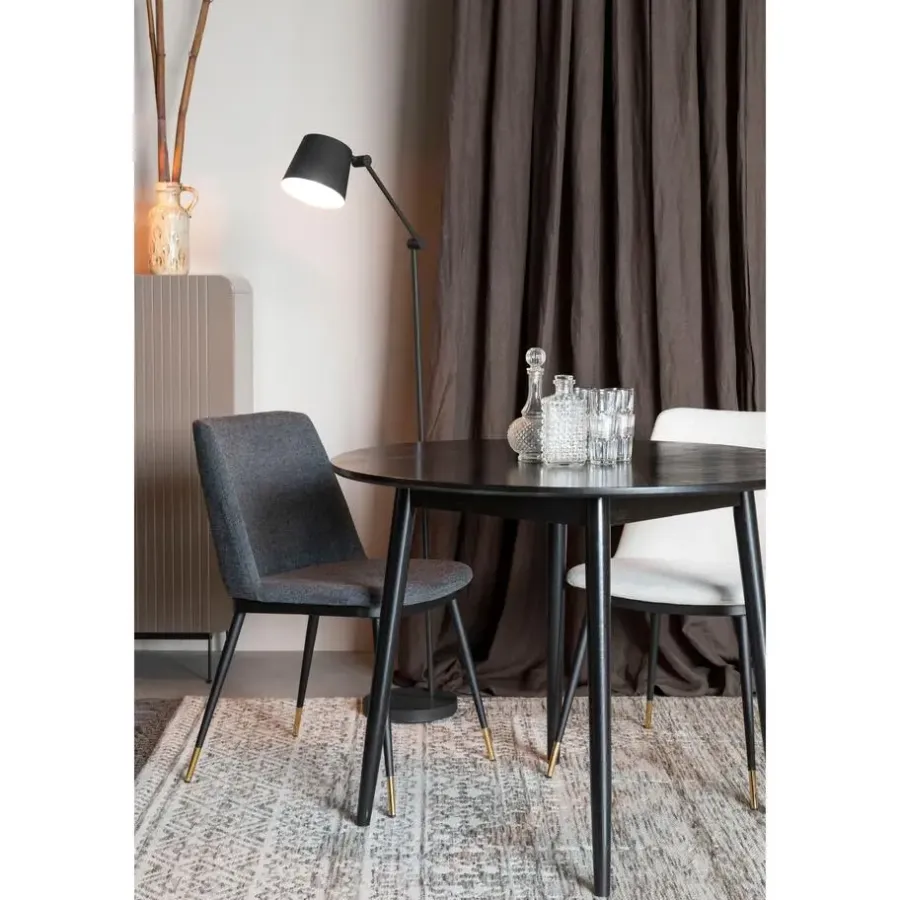 Housecraft Living Housecraft Fabio Eettafel Rond Hout 100 cm Zwart