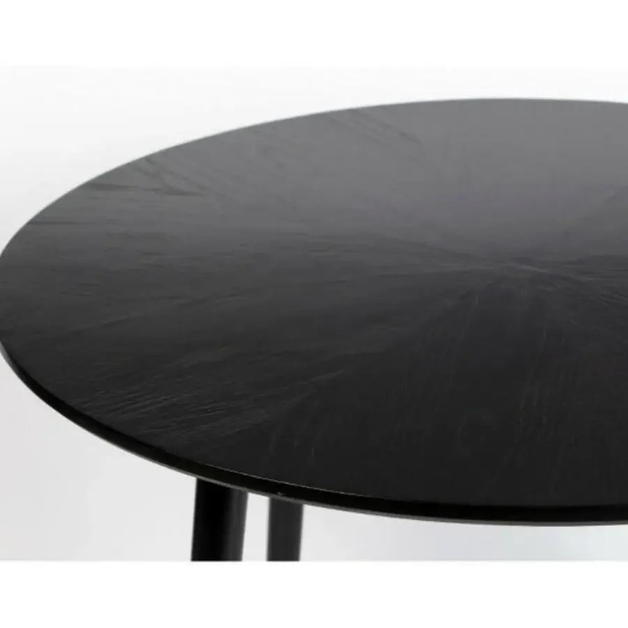 Housecraft Living Housecraft Fabio Eettafel Rond Hout 100 cm Zwart