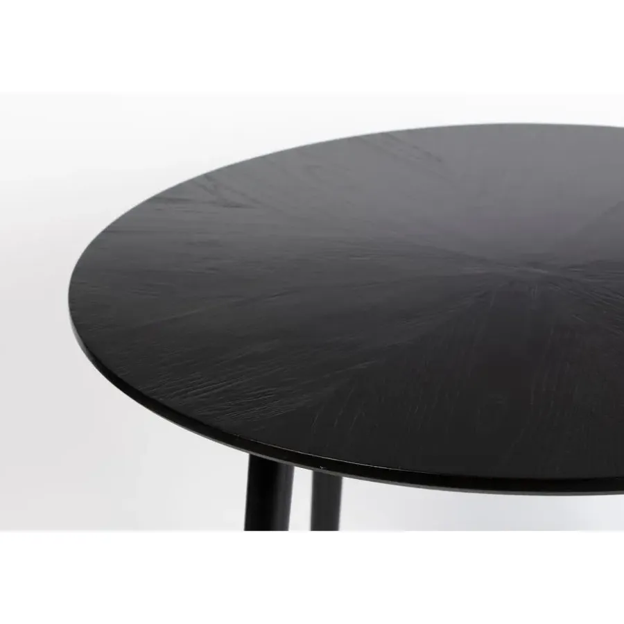 Housecraft Living Housecraft Fabio Eettafel Rond Hout 100 cm Zwart