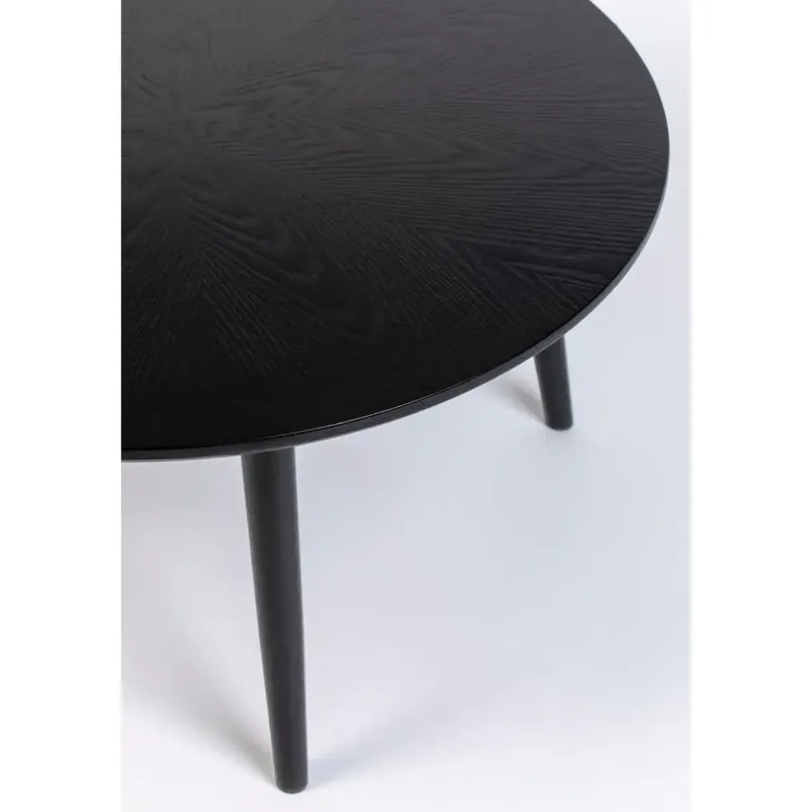 Housecraft Living Housecraft Fabio Eettafel Rond Hout 100 cm Zwart
