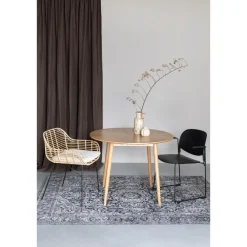 Housecraft Living Housecraft Fabio Eettafel Rond Hout 100 cm Naturel