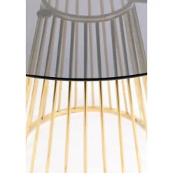 Housecraft Living Housecraft Floris Eettafel Rond Glas 110 cm Goud