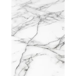 Housecraft Living Housecraft Floris Eettafel Marmerlook Rond 110 cm Zwart/ Wit