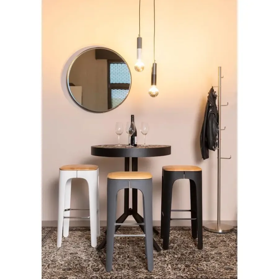 Housecraft Living Housecraft Hooked kapstok staand metaal Zilver