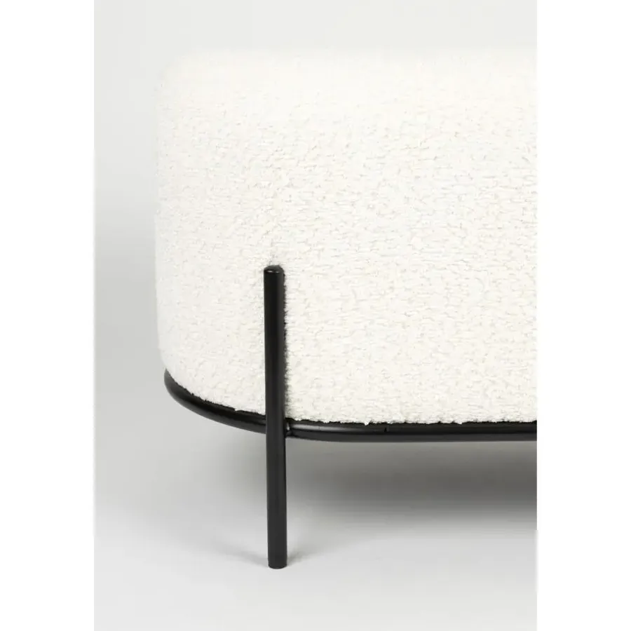 Housecraft Living Boz Hocker/ bankje Off-White - Wit