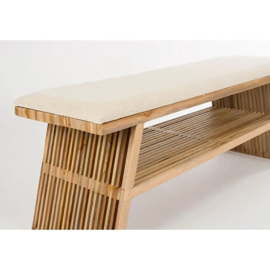 Housecraft Living Djia Bankje Teak Hout - Bruin