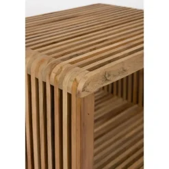 Nachtkastjes|Nachtkastjes-Housecraft Living Djia Kastje/ Nachtkastje Teak Hout Klein - Bruin