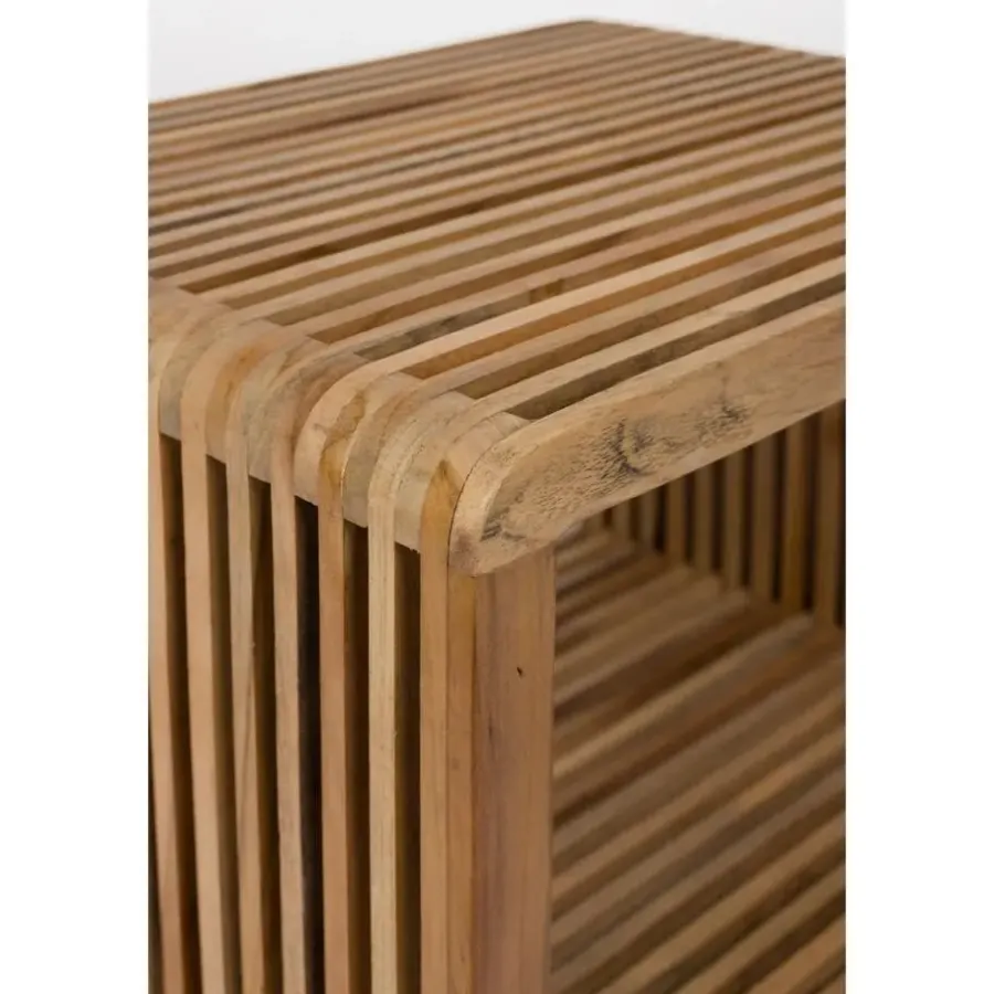 Nachtkastjes|Nachtkastjes-Housecraft Living Djia Kastje/ Nachtkastje Teak Hout Klein - Bruin