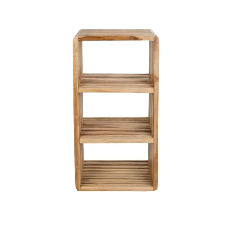 Wandkasten-Housecraft Living Djia Kastje Teak Hout Hoog - Bruin