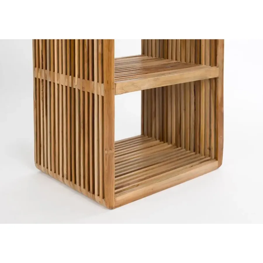 Wandkasten-Housecraft Living Djia Kastje Teak Hout Hoog - Bruin