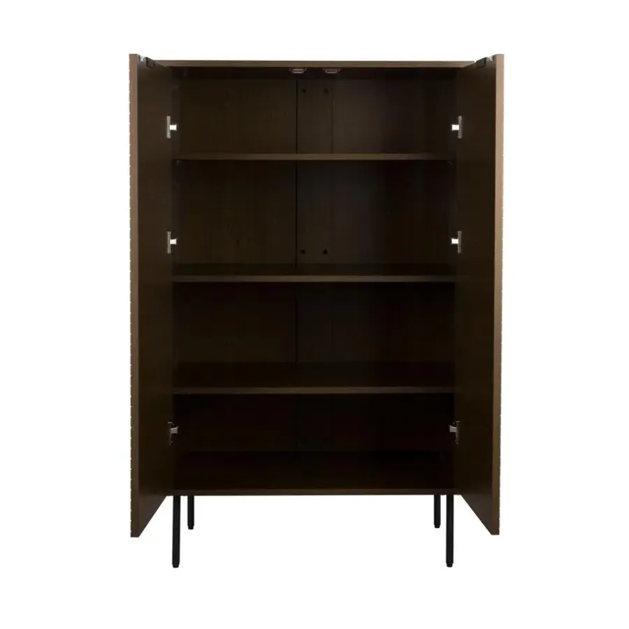 Housecraft Living Flux Opbergkast Hoog Gerookt Eiken - Bruin