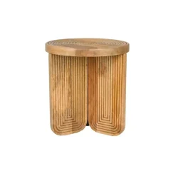 Housecraft Living Housecraft Maeze Bijzettafel Hout Rond 40 cm - Bruin