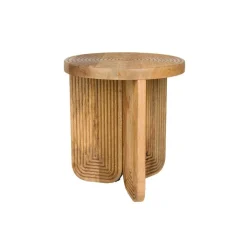 Housecraft Living Housecraft Maeze Bijzettafel Hout Rond 40 cm - Bruin