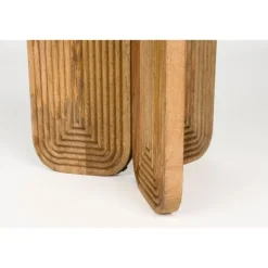 Housecraft Living Housecraft Maeze Bijzettafel Hout Rond 40 cm - Bruin