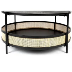 Salontafels-Housecraft Living Housecraft Makoto Salontafel Rond 80x80 cm Zwart