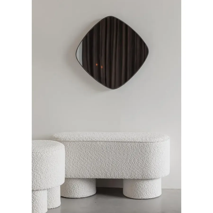 Housecraft Living Housecraft Marcos Bankje Bouclé Wit