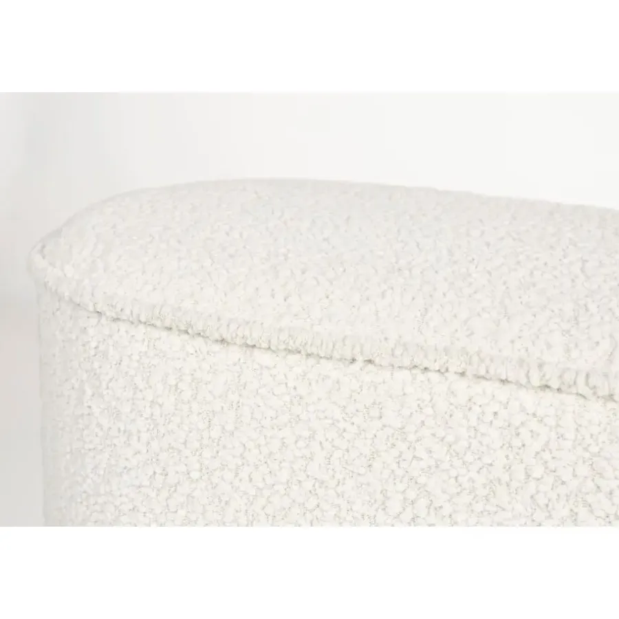 Housecraft Living Housecraft Marcos Bankje Bouclé Wit