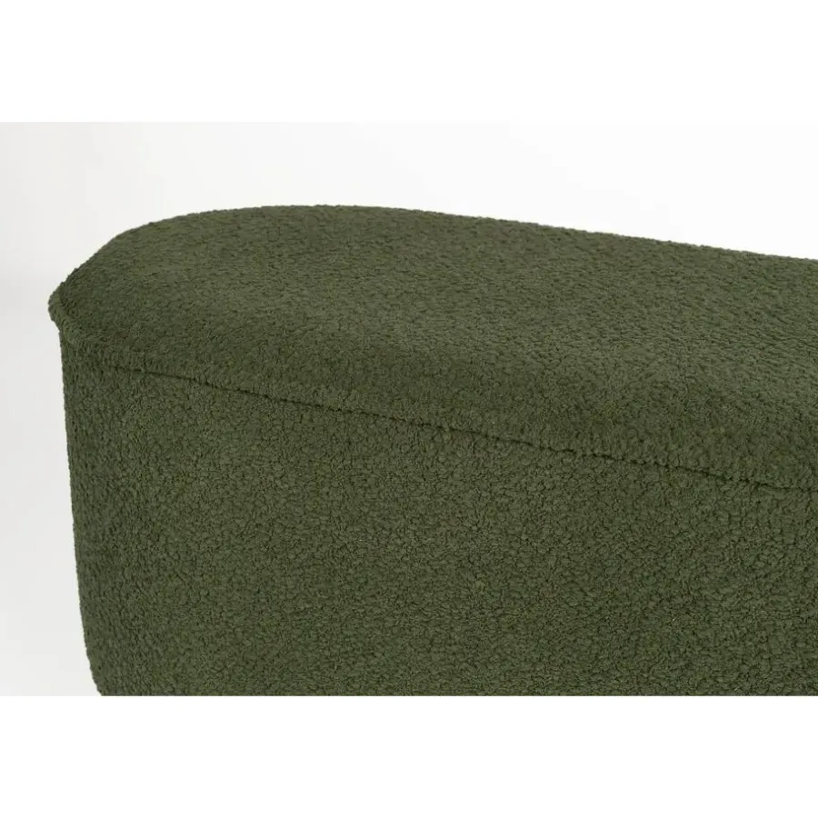 Housecraft Living Housecraft Marcos Bankje Bouclé Groen