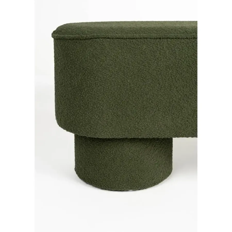 Housecraft Living Housecraft Marcos Bankje Bouclé Groen