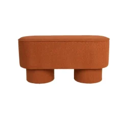 Housecraft Living Housecraft Marcos Bankje Bouclé Rood/ Bruin