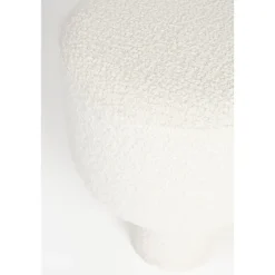 Poefen-Housecraft Living Housecraft Marcos Kruk/ Poef Bouclé Wit