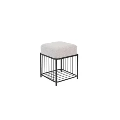 Krukjes-Housecraft Living Housecraft Milou Kruk/ Poef Vierkant - Grijs