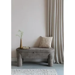 Housecraft Living Housecraft Orly Bankje met opbergruimte 113 cm - Grijs