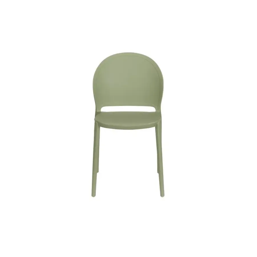 Housecraft Living Housecraft Sjoerd Tuinstoelen/ Eetkamerstoelen Kunststof Groen - Set van 4