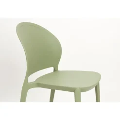 Housecraft Living Housecraft Sjoerd Tuinstoelen/ Eetkamerstoelen Kunststof Groen - Set van 4